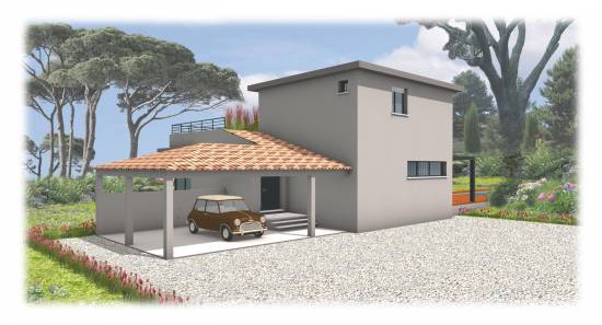 Projet d'une extension de villa, Biot. 06