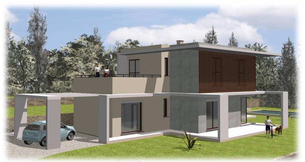 Projet d'une villa Contemporaine, Nice. 06