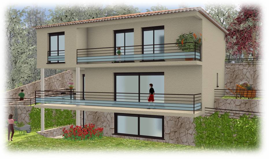 Projet de villas Contemporaines, Cannes. 06