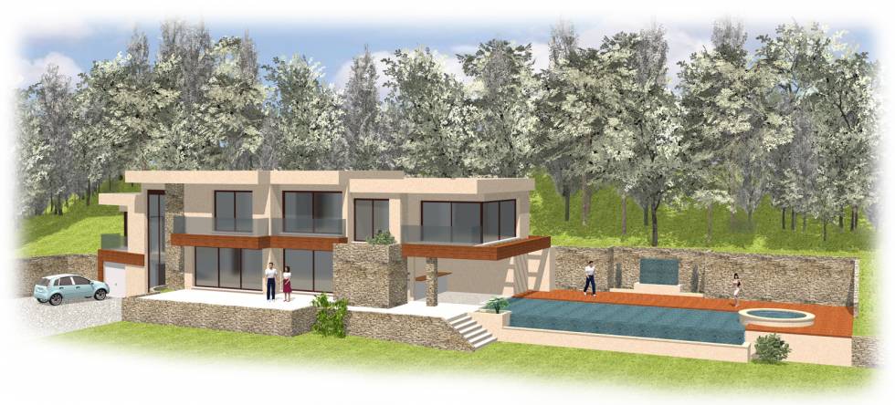 Projet de rénovation d'une villa Contemporaine, Eze. 06